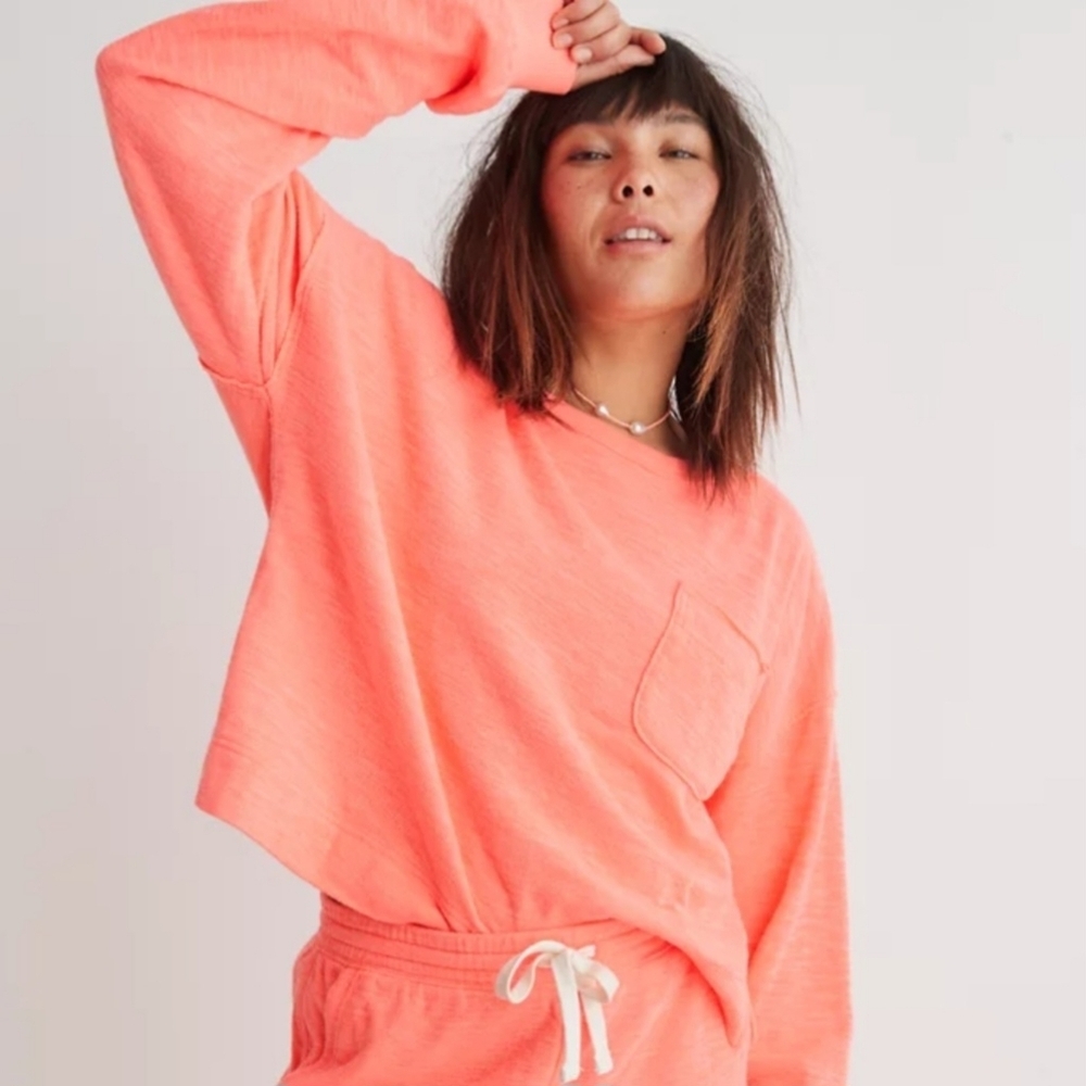 AERIE ENDLESS SUMMER OVERSIZED CREW SWEATSHIRT SIZE SMALL EUC - Picture 1 of 5
